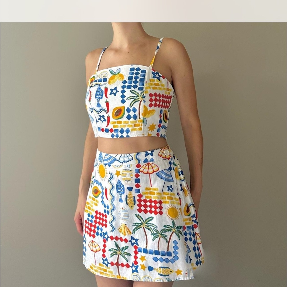 Amalfi Coast Skirt and Top Set